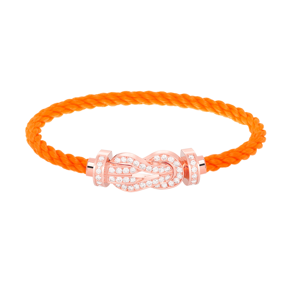 [AuraEcho]CHANCE LARGE 8 FIGURE BUCKLE FULL DIAMOND BRACELET ROSE GOLD