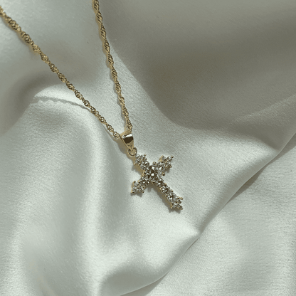 [AuraEcho]Delicate Cross Shape Necklace