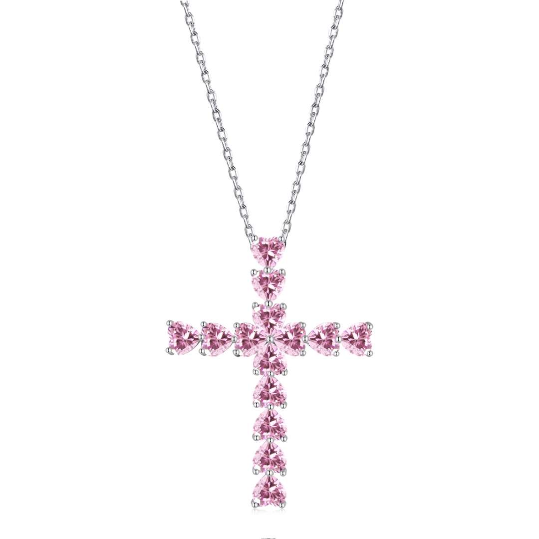 [AuraEcho]Radiant Cross Shape Necklace