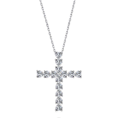 [AuraEcho]Radiant Cross Shape Necklace