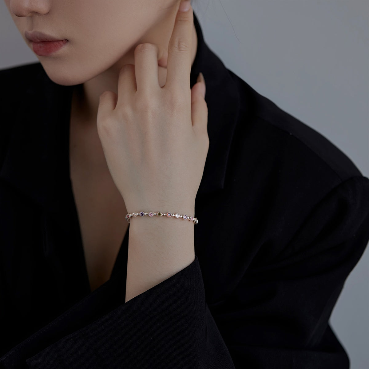 [AuraEcho]Sparkling Exquisite Round Cut Party Bracelet