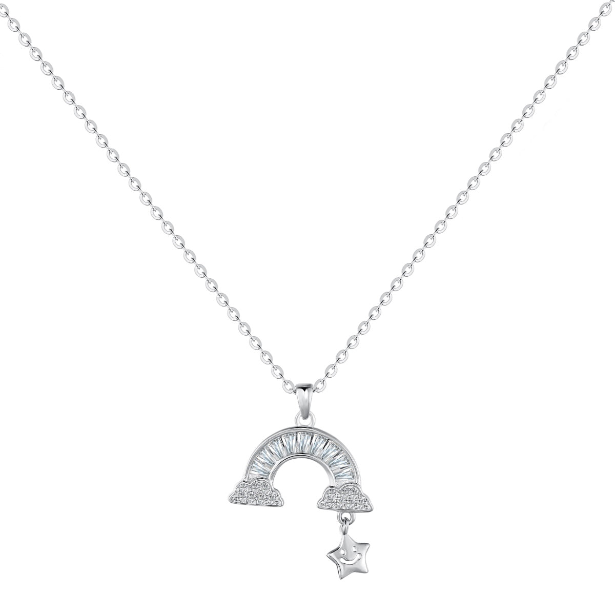 [AuraEcho]Unique Rainbow Star Necklace