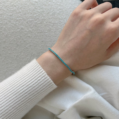 [AuraEcho]Dazzling Exquisite Round Cut Daily Bracelet