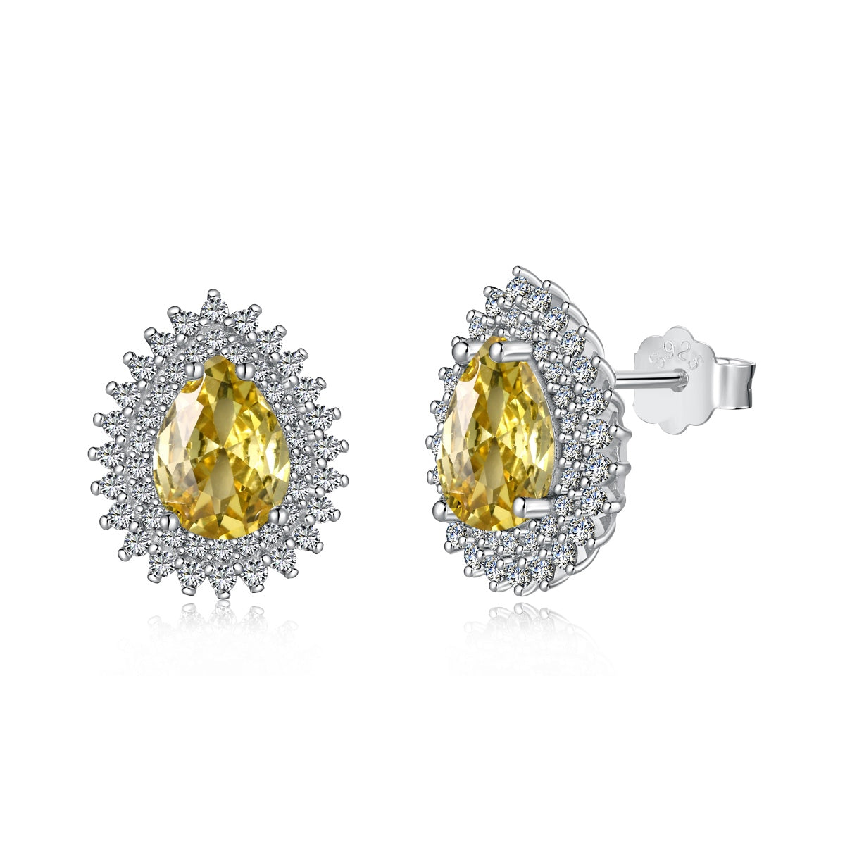 [AuraEcho]Delicate Gorgeous Pear Cut Daily Earrings