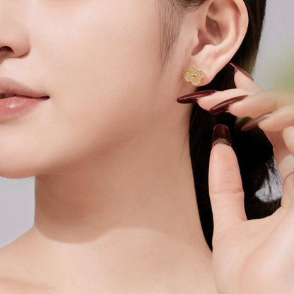 [AuraEcho]Four Leaf Clover Fashion Earrings
