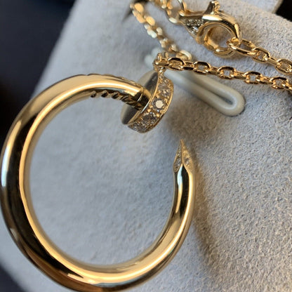 [AuraEcho]JUSTE NECKLACE PINK GOLD