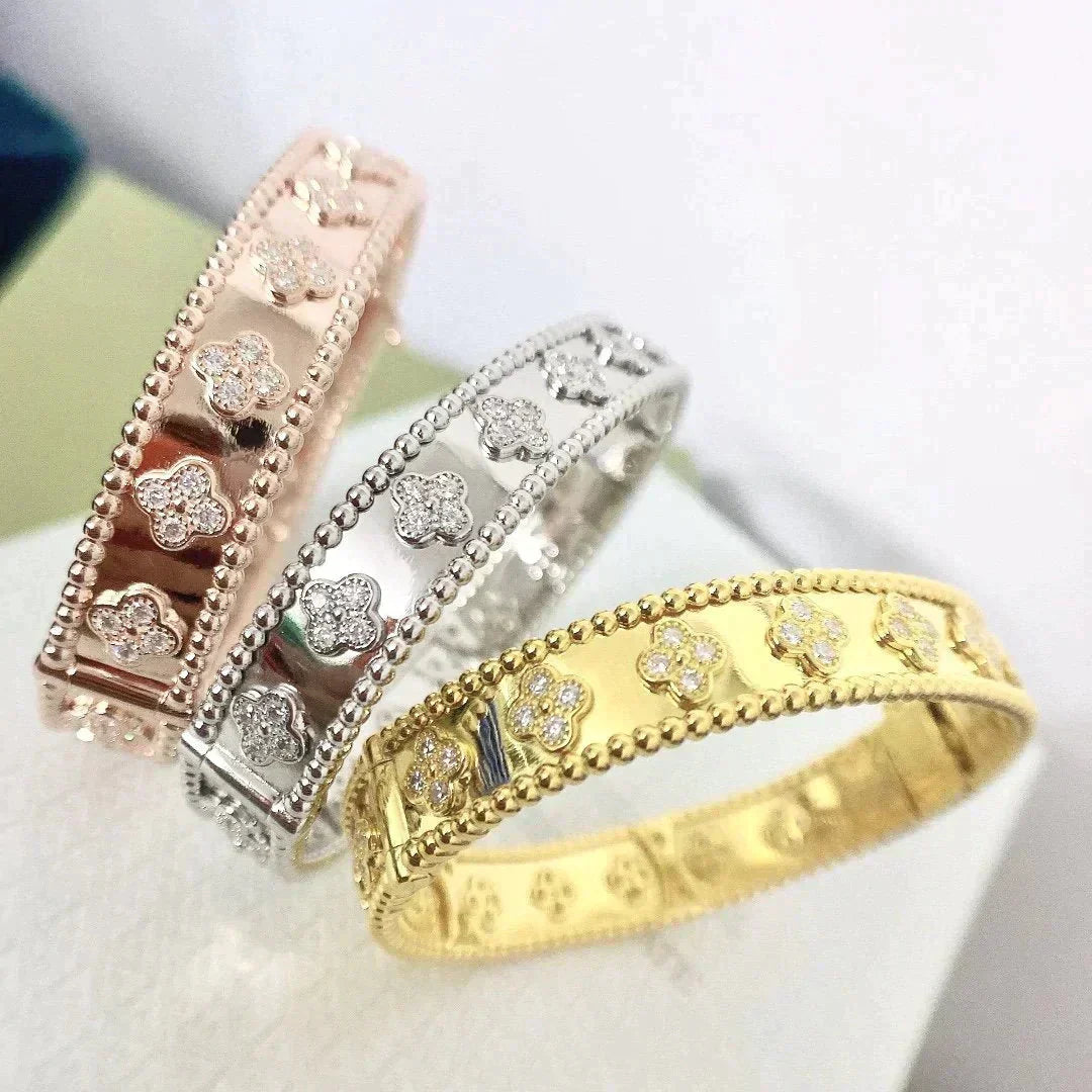 [AuraEcho]CLOVER BRACELET 8MM DIAMONDS