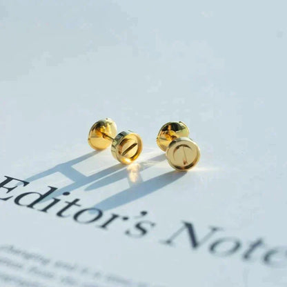 [AuraEcho]LOVE EARRINGS GOLD 10MM