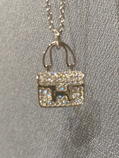 [AuraEcho]CONSTANCE PEDANT DIAMOND NECKLACE