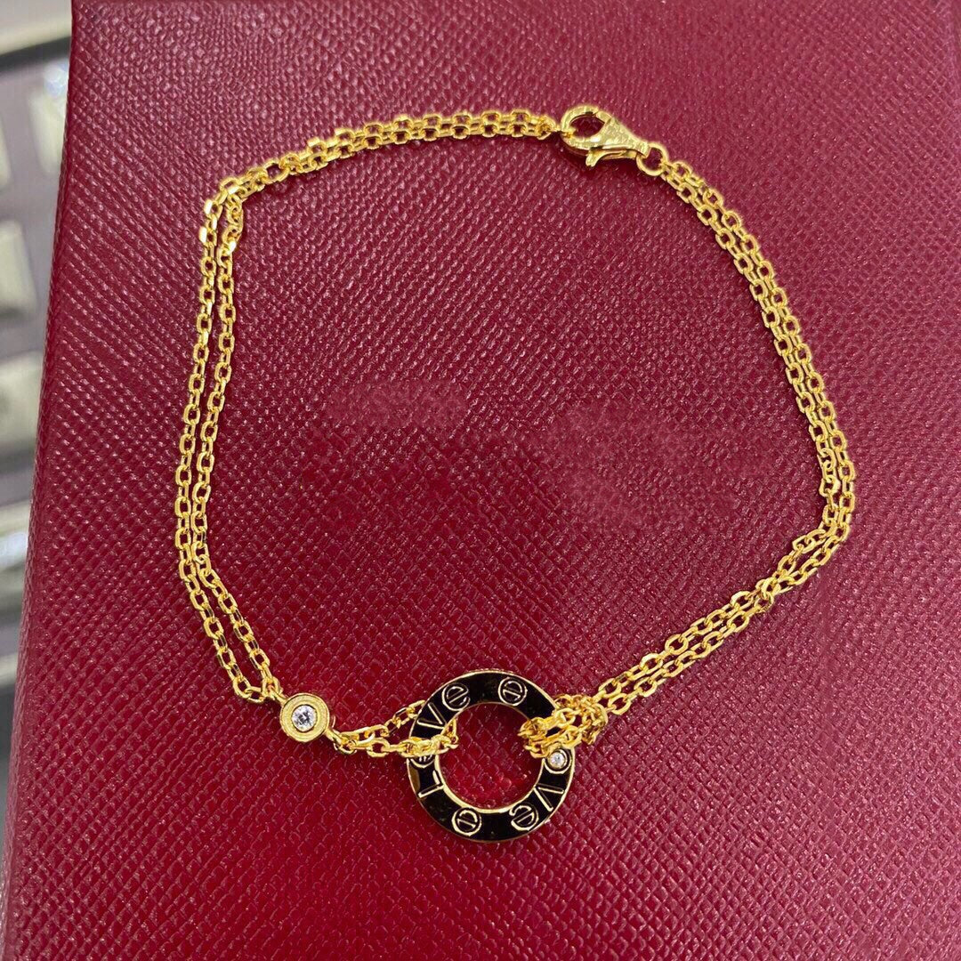 [AuraEcho]LOVE BRACELET 2 DIAMOND