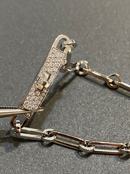 [AuraEcho]CHAINE BRACELET SMALL MODEL DIAMOND