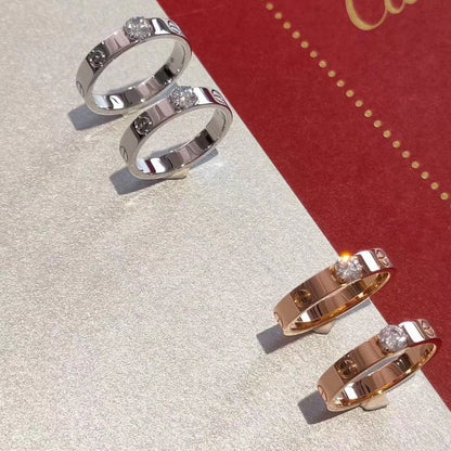 [AuraEcho]LOVE RING 3.6MM 1 BIG DIAMOND