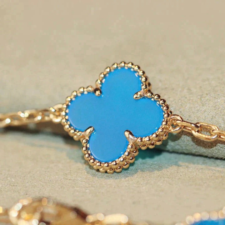 [AuraEcho]CLOVER 20 MOTIFS TURQUOISE GOLD