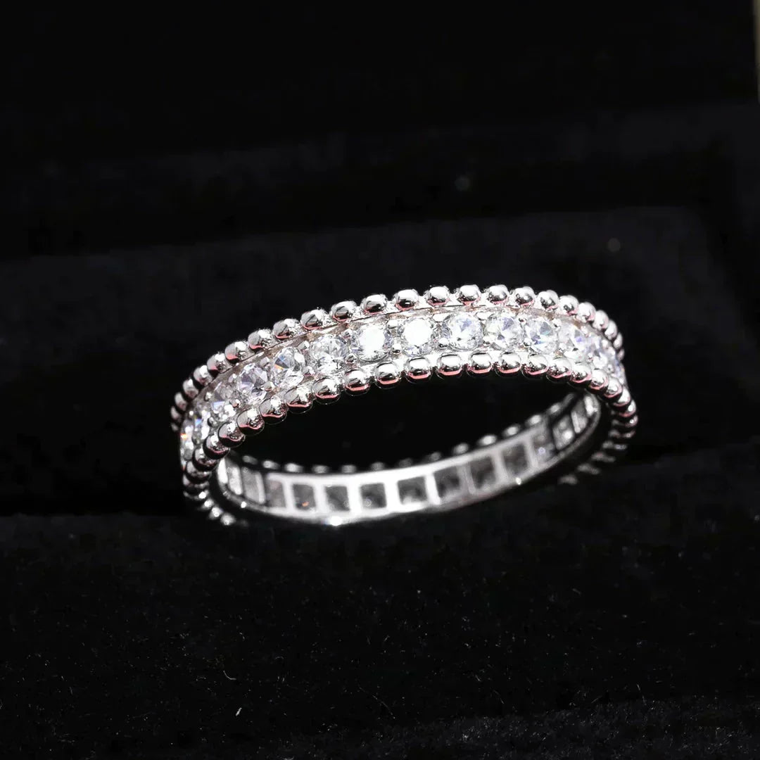 [AuraEcho]PERLEE DIAMOND SILVER RING