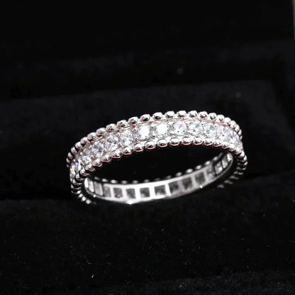 [AuraEcho]PERLEE DIAMOND SILVER RING