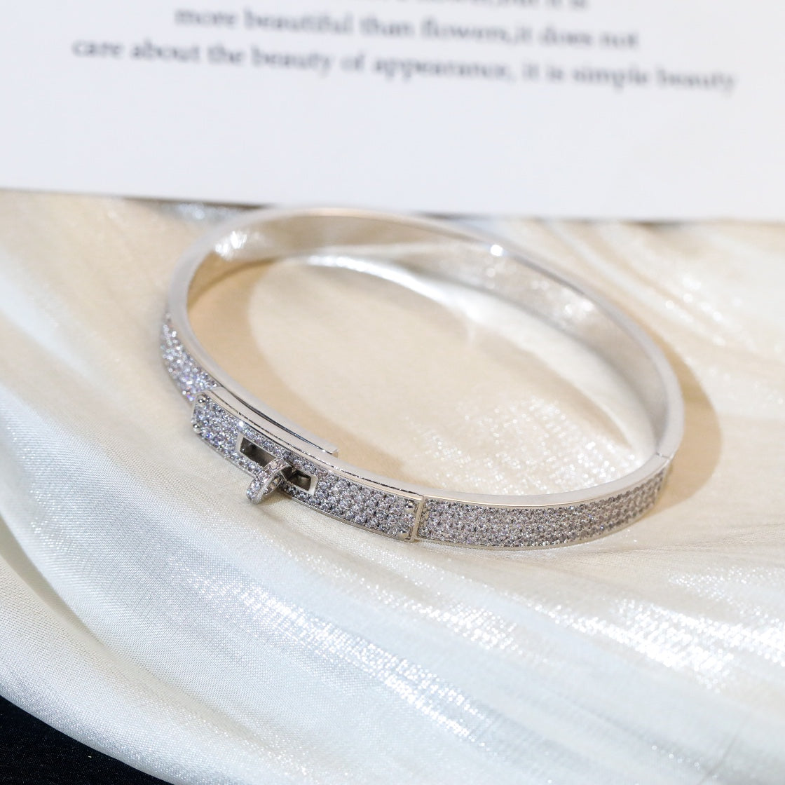 [AuraEcho]KELLY BRACELET DIAMOND PAVED
