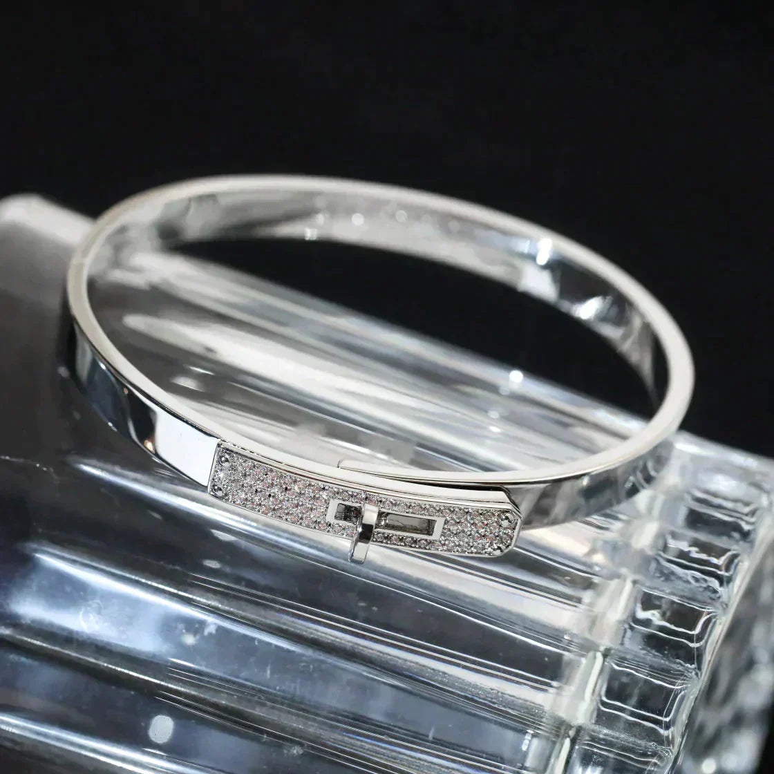 [AuraEcho]KELLY SILVER DIAMOND BRACELET