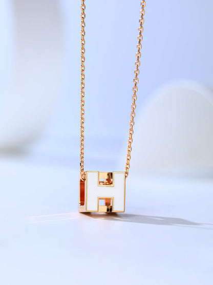 [AuraEcho]H CAGE PINK GOLD NECKLACE
