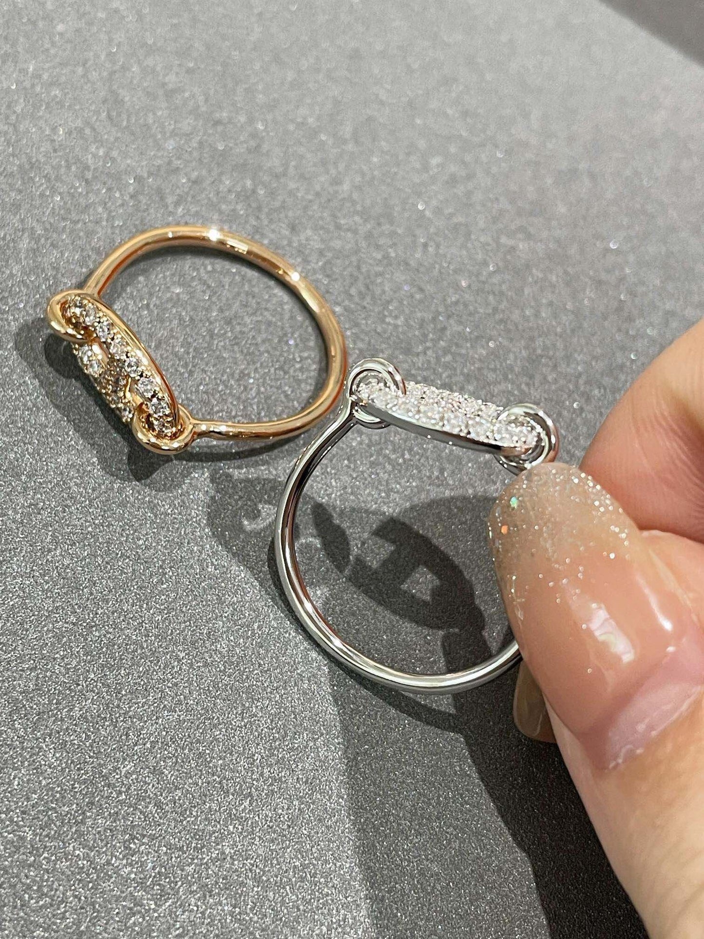 [AuraEcho]RONDE SMALL DIAMOND RING