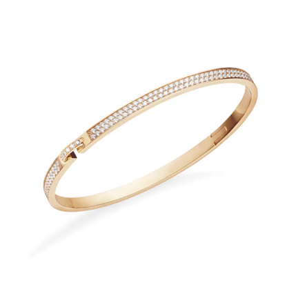 [AuraEcho]LIENS VIDENCE DIAMOND PAVED BRACELET