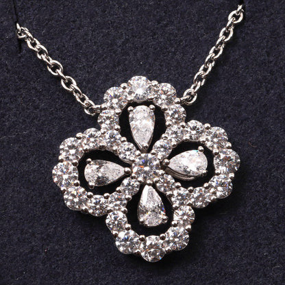 [AuraEcho]LOOP NECKLACE FULL MOTIF DIAMOND 16MM MULTIPLE COLORS