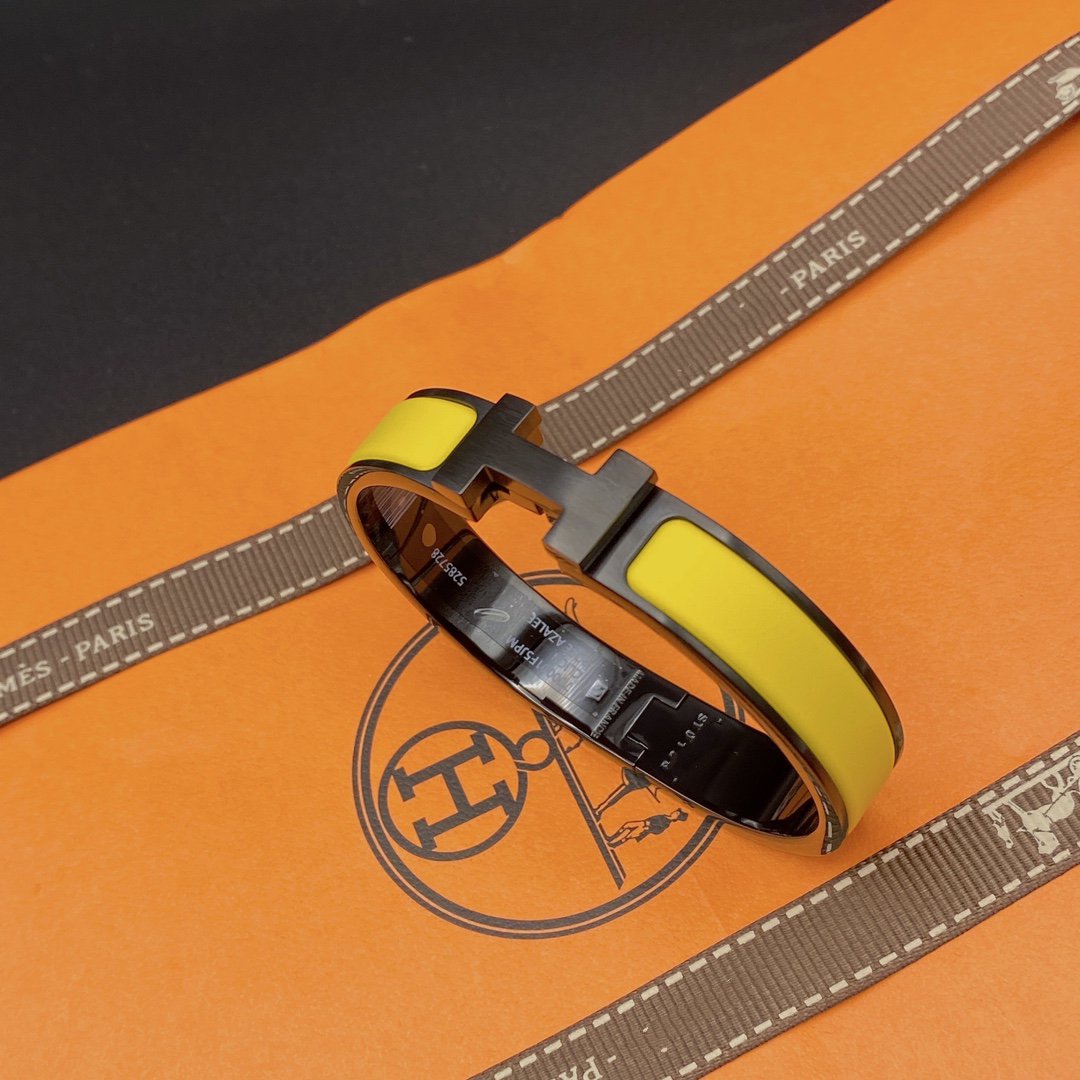 [AuraEcho]CLIC HM SO BLACK YELLOW BRACELET