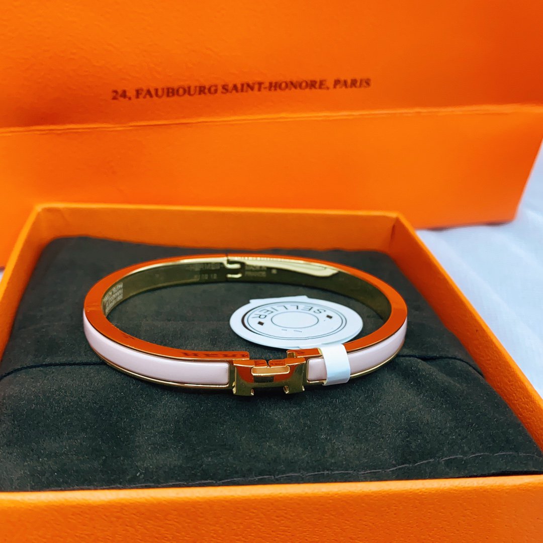 [AuraEcho]CLASSIC HM CLIC  PINK 8MM ENAMEL BRACELET