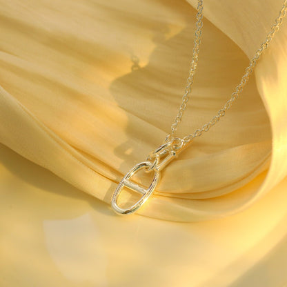 [AuraEcho]HM CHAINE D'ANCRE PENDANT NECKLACE STERLING SILVER