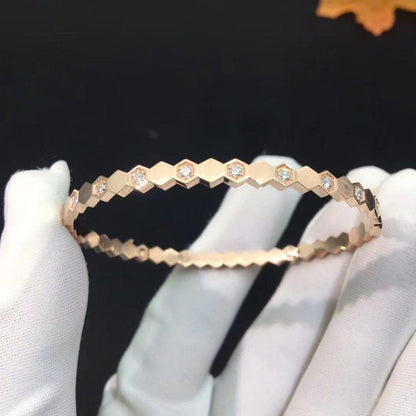 [AuraEcho]BEE LOVE PINK GOLD DIAMOND BRACELET