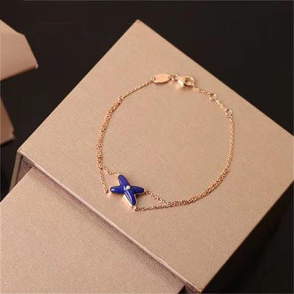 [AuraEcho]Hollow Design Four-Leaf Clover Flower Shape Ring