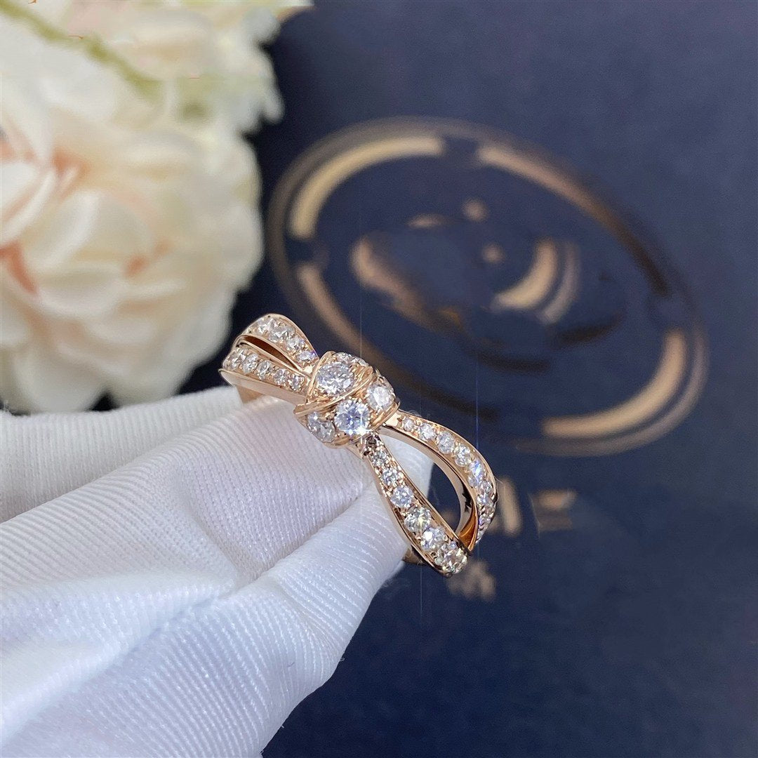 [AuraEcho]LIENS PINK GOLD DIAMOND RING
