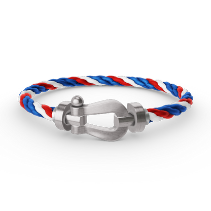 [AuraEcho]FORCE LARGE HORSESHOE NO DIAMOND BRACELET SILVER